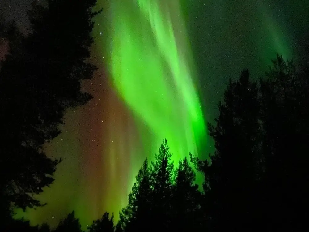 aurora_borealis Green northern lights